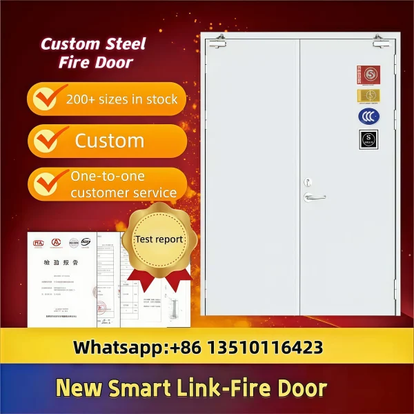 Steel fire door
