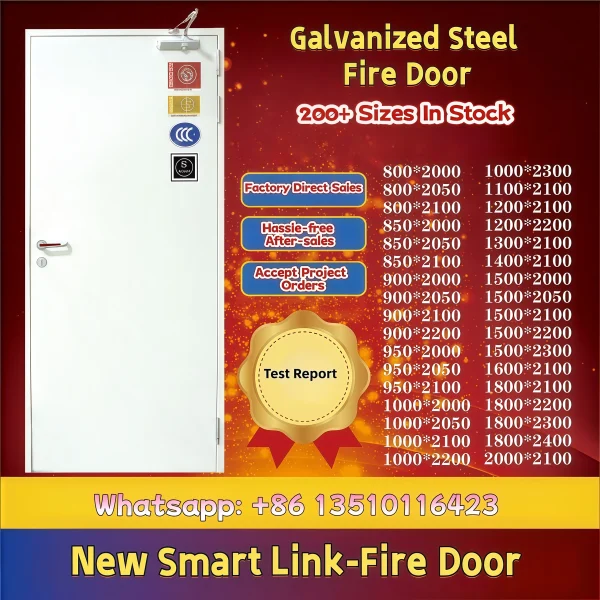 Steel fire door in stock