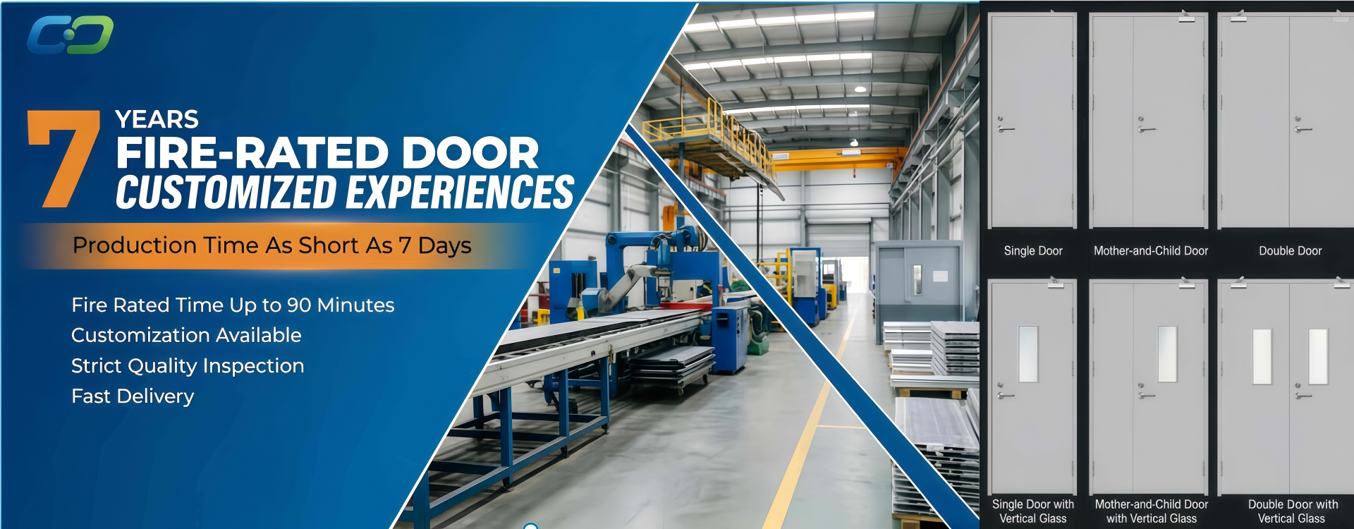 7 years fire door supplier in China